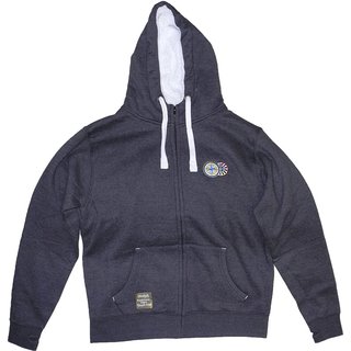 Fleece Kapuzenjacke mit Doppellogo XL
