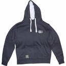 Fleece Kapuzenjacke mit Doppellogo XL
