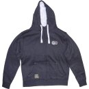 Fleece Kapuzenjacke mit Doppellogo