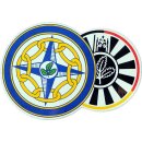 Aufkleber aussen 9,5cm Doppellogo